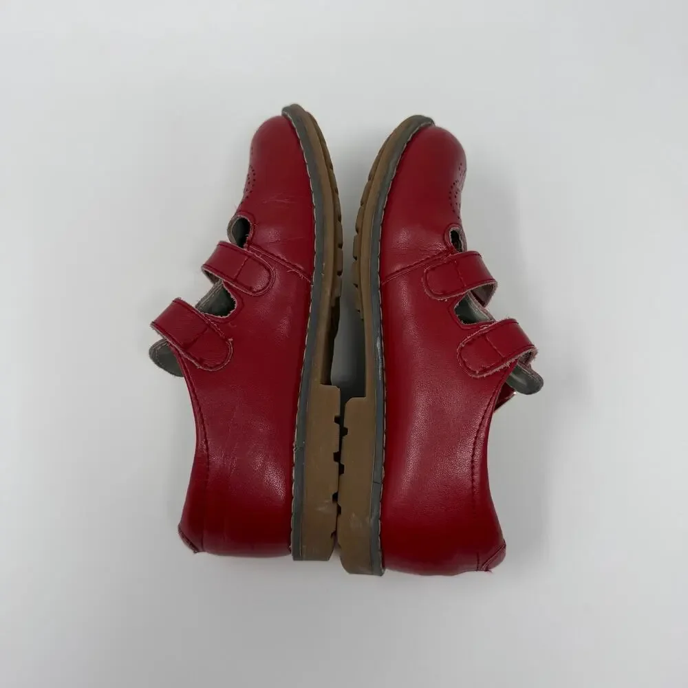 L’Amour Red Leather Mary Jane Shoes Toddler Size 1